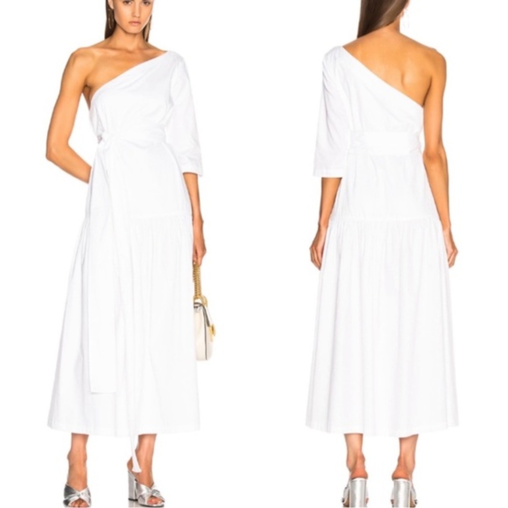Mara Hoffman Sam One Shoulder White Dress size S